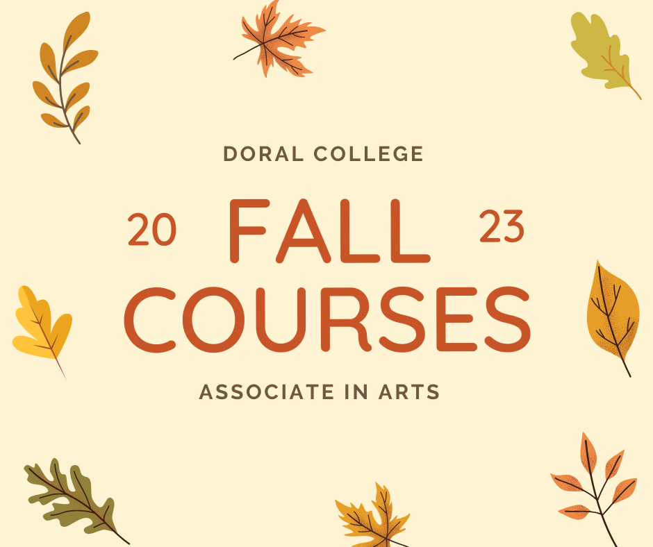 News Doral College Fall 2023 Associate in Arts Course Offerings